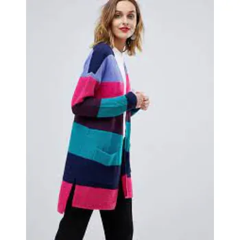 Esprit Oversized Colour Block Stripe Cardigan